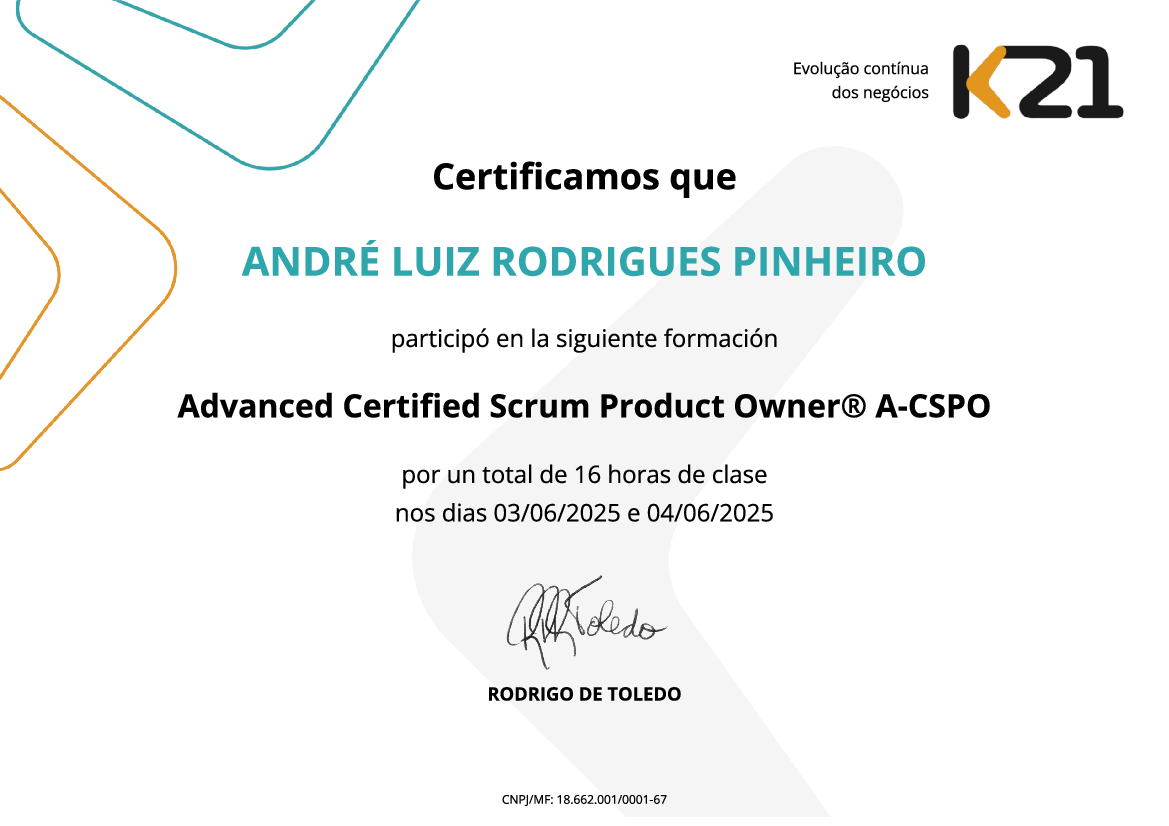 Certificado K21